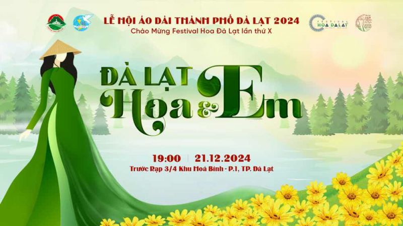 Lễ hội Áo Dài Thành phố Đà Lạt 2024 tổ chức với chủ đề “Đà Lạt Em Và Hoa”