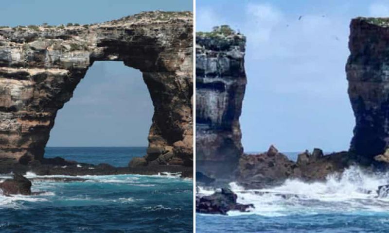 Vòm đá nổi tiếng Darwin's Arch bất ngờ sụp đổ xuống biển, nguyên nhân không phải do con người