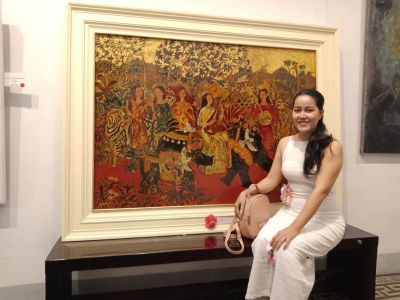 &quot;Đường lên mây&quot; Hành trình sáng tạo tranh sơn mài của họa sĩ Nguyễn Thị Loan Phương  