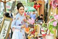 Xuống phố m&ugrave;a xu&acirc;n c&ugrave;ng Hoa hậu Amy L&ecirc; Anh
