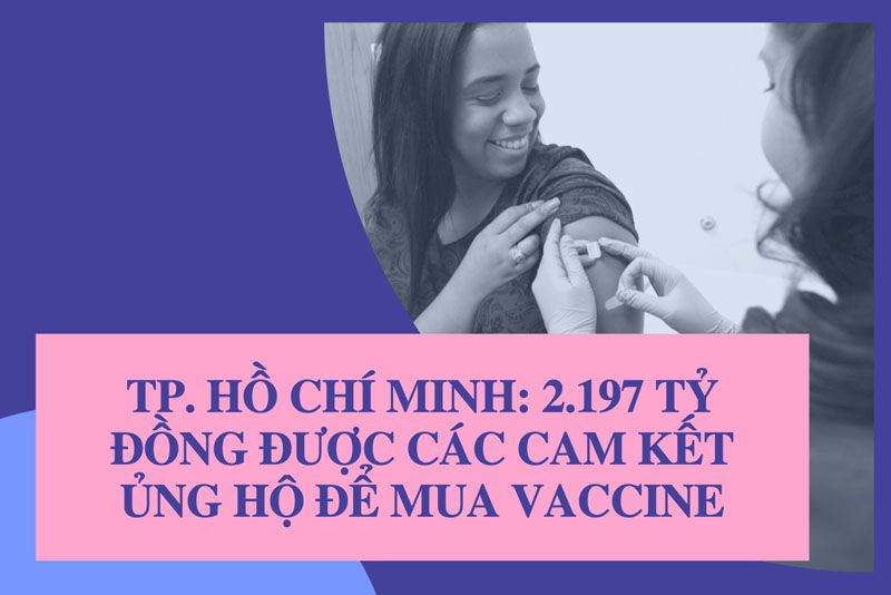 TP. Hồ Chí Minh: 2.197 tỷ đồng được các cam kết ủng hộ để mua vaccine