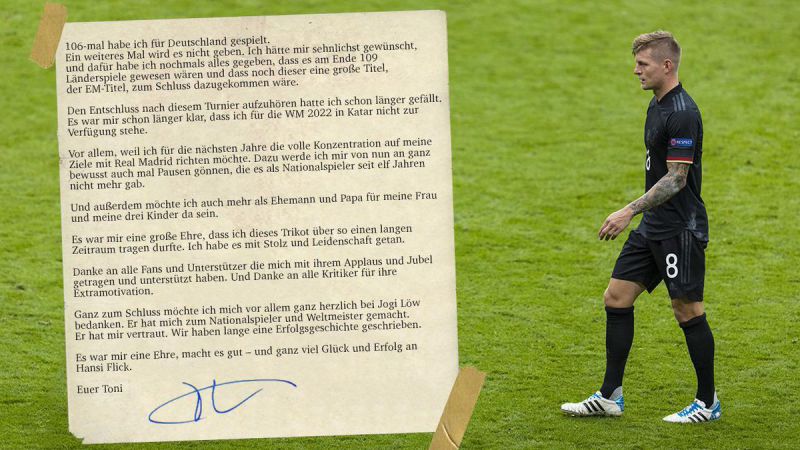 Tâm thư đẫm nước mắt của Toni Kroos thông báo từ giã ĐT Đức