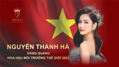 Người đẹp Nguyễn Thanh Hà đăng quang Hoa hậu Môi trường Thế giới