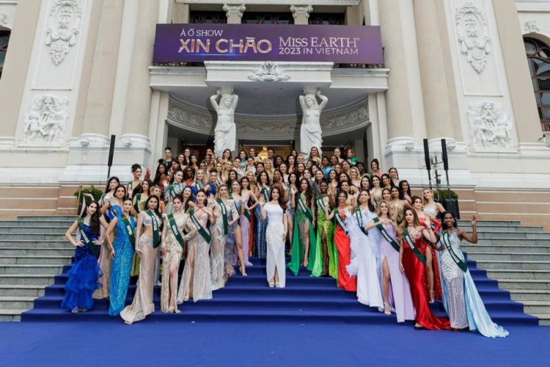90 thí sinh Miss Earth 2023 ra mắt khán giả Việt Nam