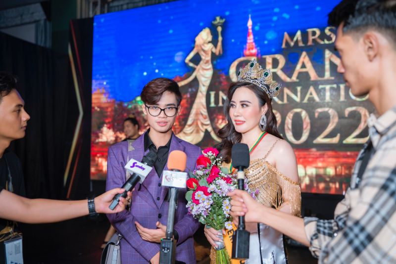 Người đẹp đến từ Thủ đô Hà Nội Phan Kim Oanh lộng lẫy đăng quang Mrs Grand International 2022