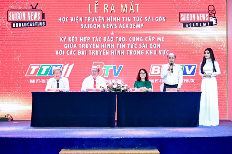 Saigon News ký kết thoả thuận hợp tác đào tạo, cung cấp MC cho các đài truyền hình