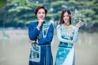 Sunny Đan Ngọc, Đoàn Minh Tài cùng “Mái trường kể chuyện trăm năm” trong Áo dài Việt Hùng