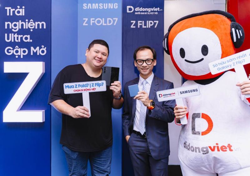 Di Động Việt mở b&aacute;n sớm Galaxy Z Fold7, Z Flip 7 với loạt ưu đ&atilde;i tới 10 triệu đồng