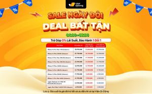 Dịp sale đ&ocirc;i 4.4: iPhone LikeNew giảm s&acirc;u, thay pin từ 150.000 đồng