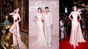 Hoa Hậu Huỳnh Thúy Anh khoe nhan sắc diều diễm tại fashionshow “Giai Nhân” của Đỗ Long