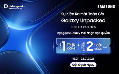 Di Động Việt mở “đặt gạch” siêu phẩm mới của Samsung, tham gia minigame tổng quà trị giá đến 100 triệu đồng